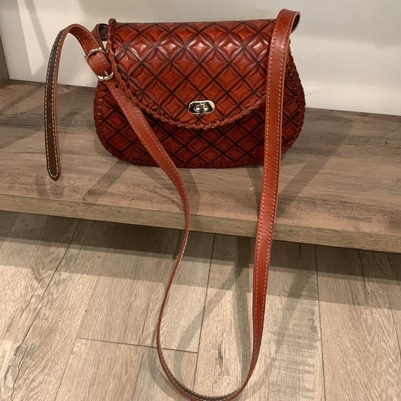 Authentic handmade leather purse tobacco color - Picture 2 of 5